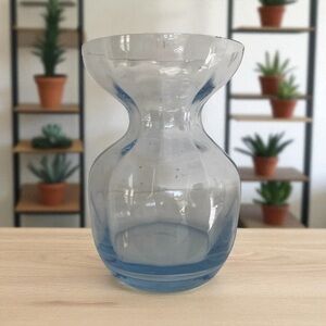 Holmegaard hyacinth bulb forcing vase, optic blue, excellent condition, vintage